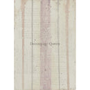 Rice paper design that features very light colored sponged on stripes on cream colored fabric. French script writing covers the design. White borders are on the sides.