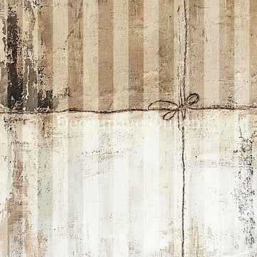 Textured paper with a ribbon, resembling vintage or rustic design.