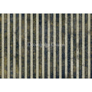 Rice paper featuring grey stripes over a deep blue and green star-like backdrop. White borders are on the top and bottom.