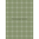 Rice paper featuring a sage green and white plaid pattern.