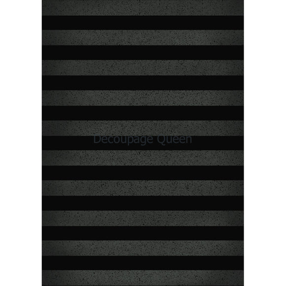 Rice paper that features a bold stripe pattern of solid black and grey speckled stripes. White borders are on the sides.