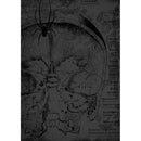 Rice paper design featuring a moody background of a vintage textbook showing the inside of a skull. A spider and web are overlayed on the skull. White borders are on the sides.