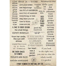 Rice paper featuring charming garden sentiments and quotes. White borders are on the sides