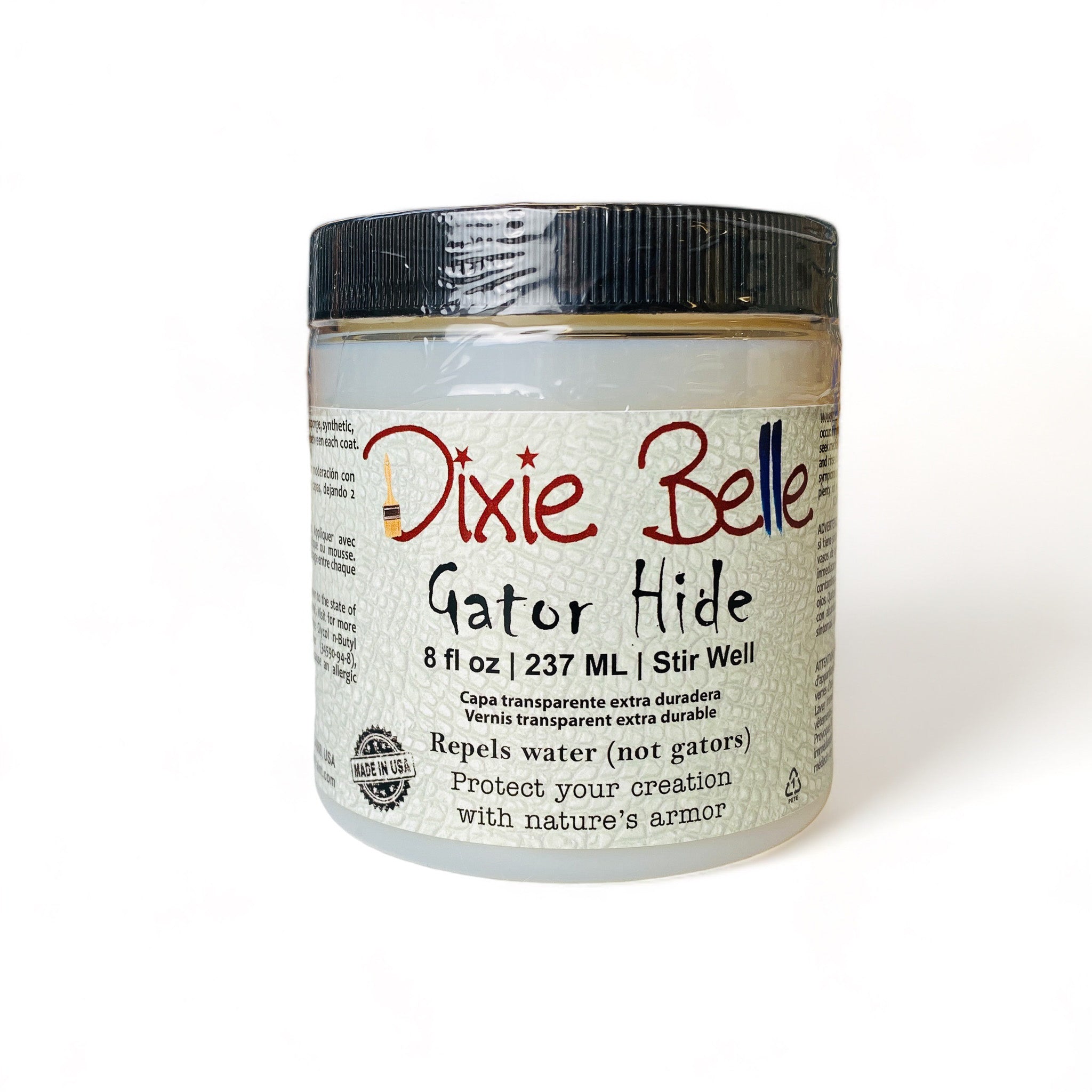 An 8oz container of Dixie Belle's Gator Hide is against a white background.