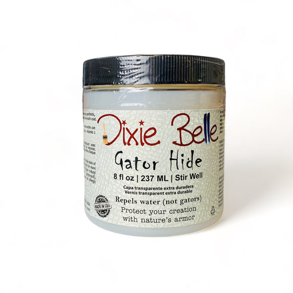 An 8oz container of Dixie Belle's Gator Hide is against a white background.