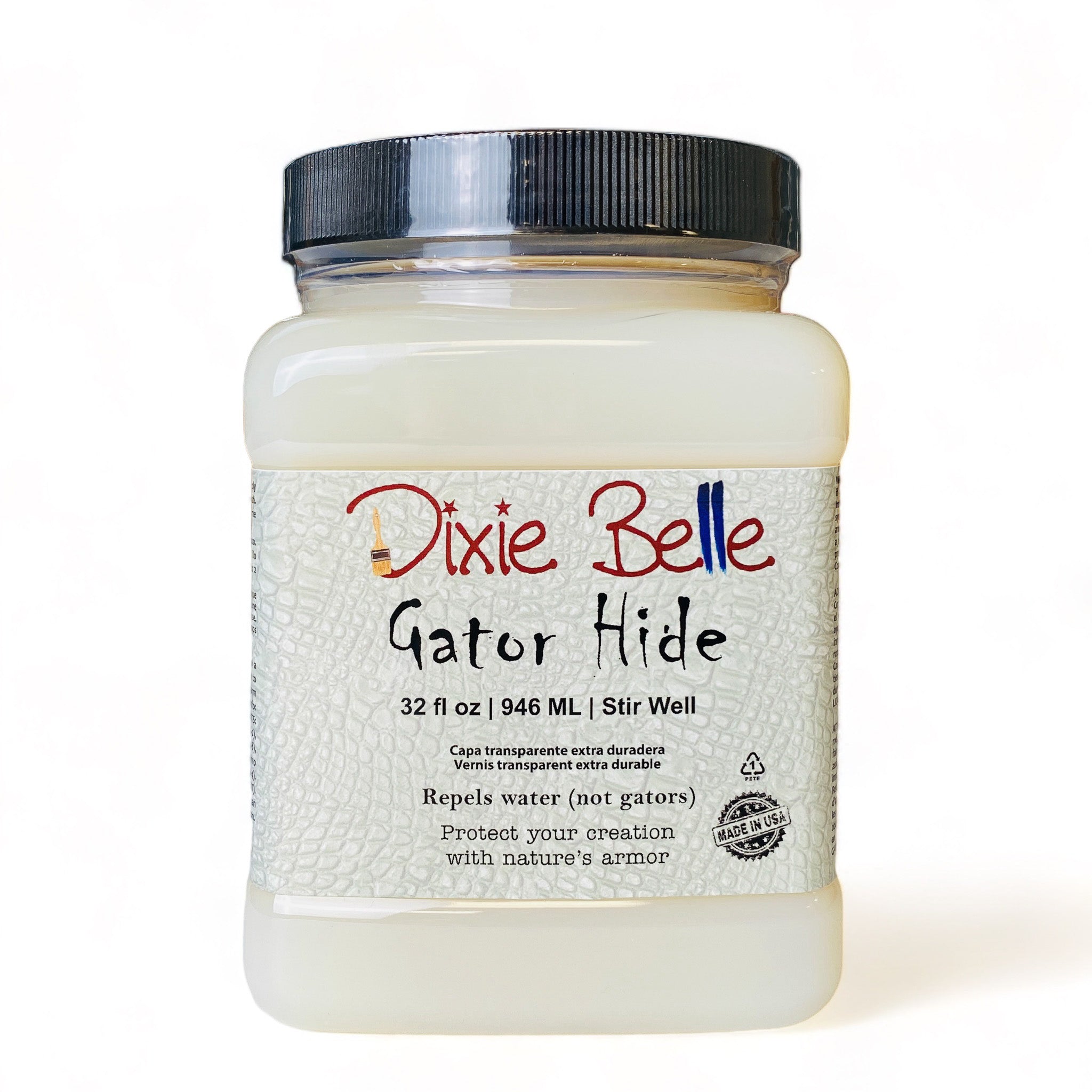 A 32oz container of Dixie Belle's Gator Hide is against a white background.