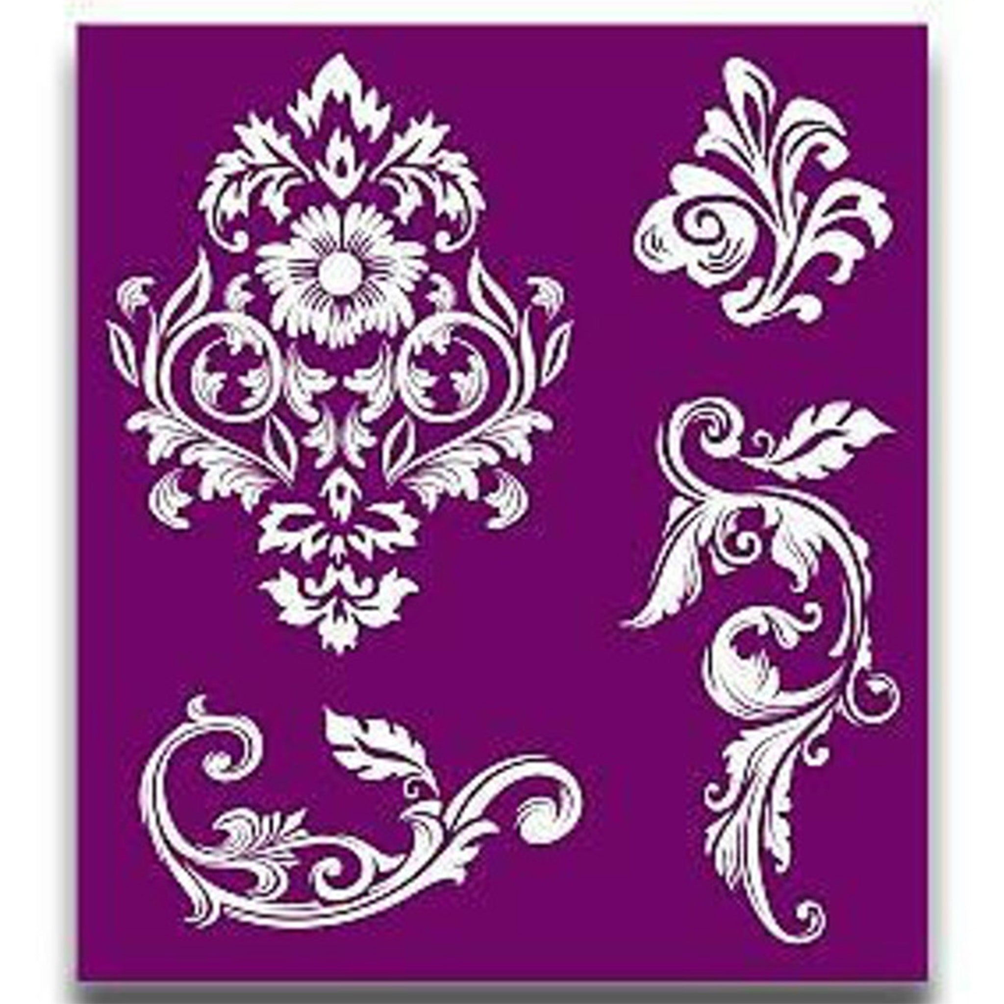 Floral Silkscreen Stencils - 0