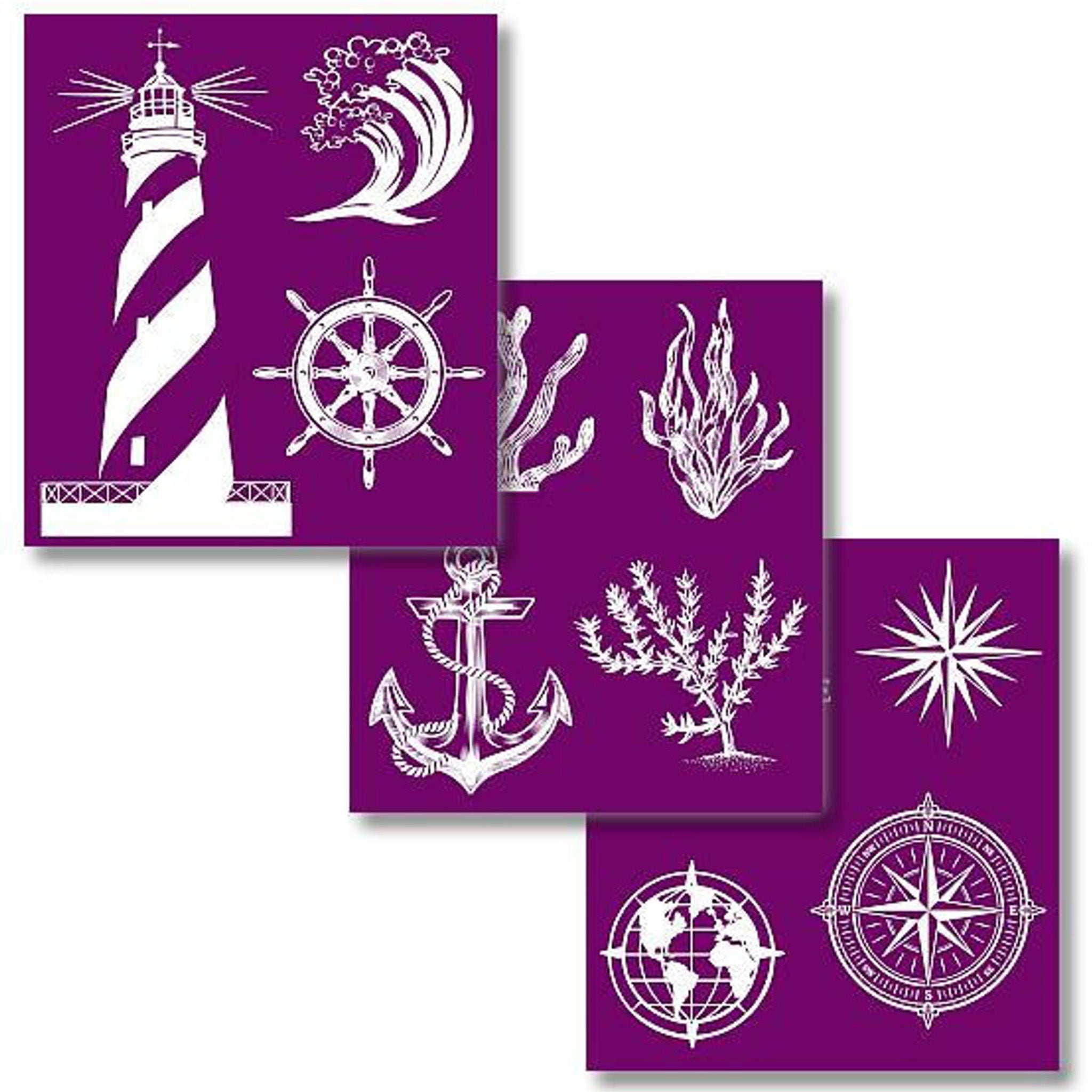 Nautical Silkscreen Stencils - 0