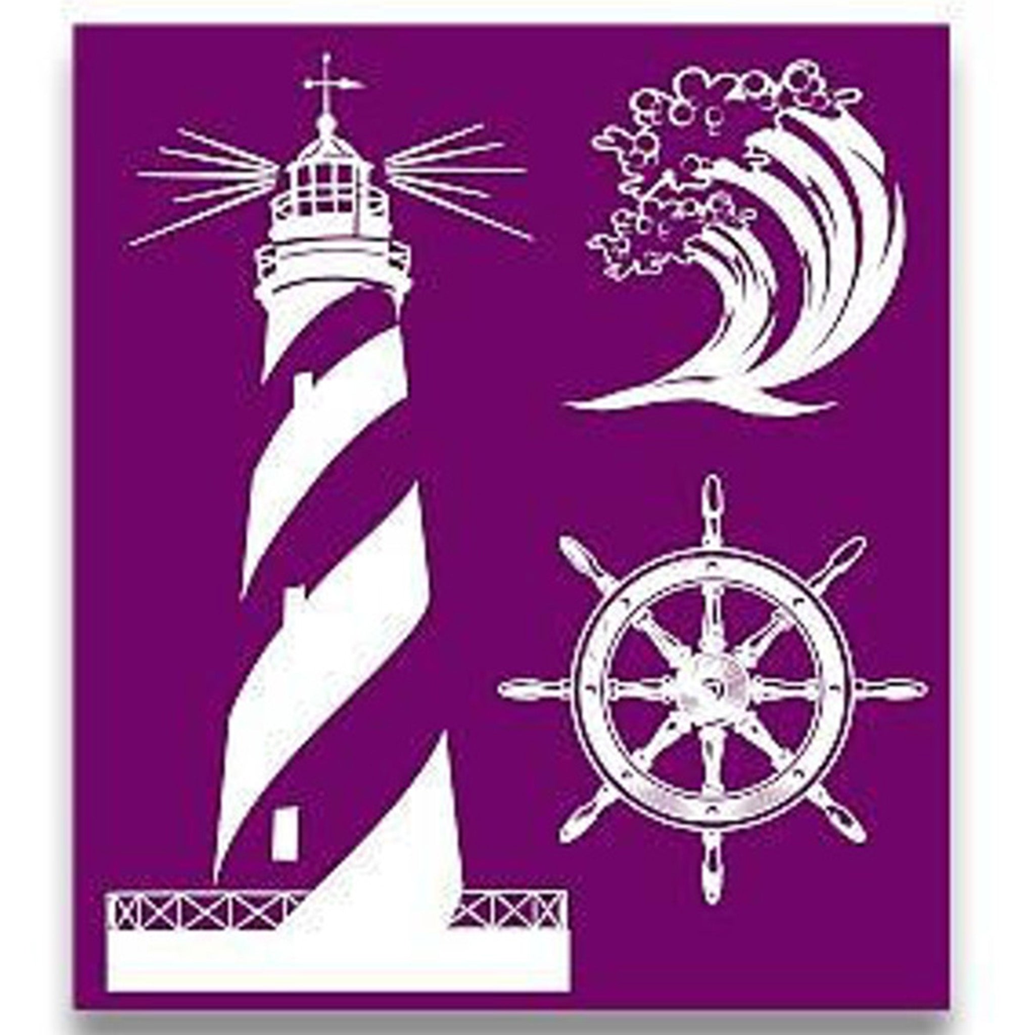 Nautical Silkscreen Stencils