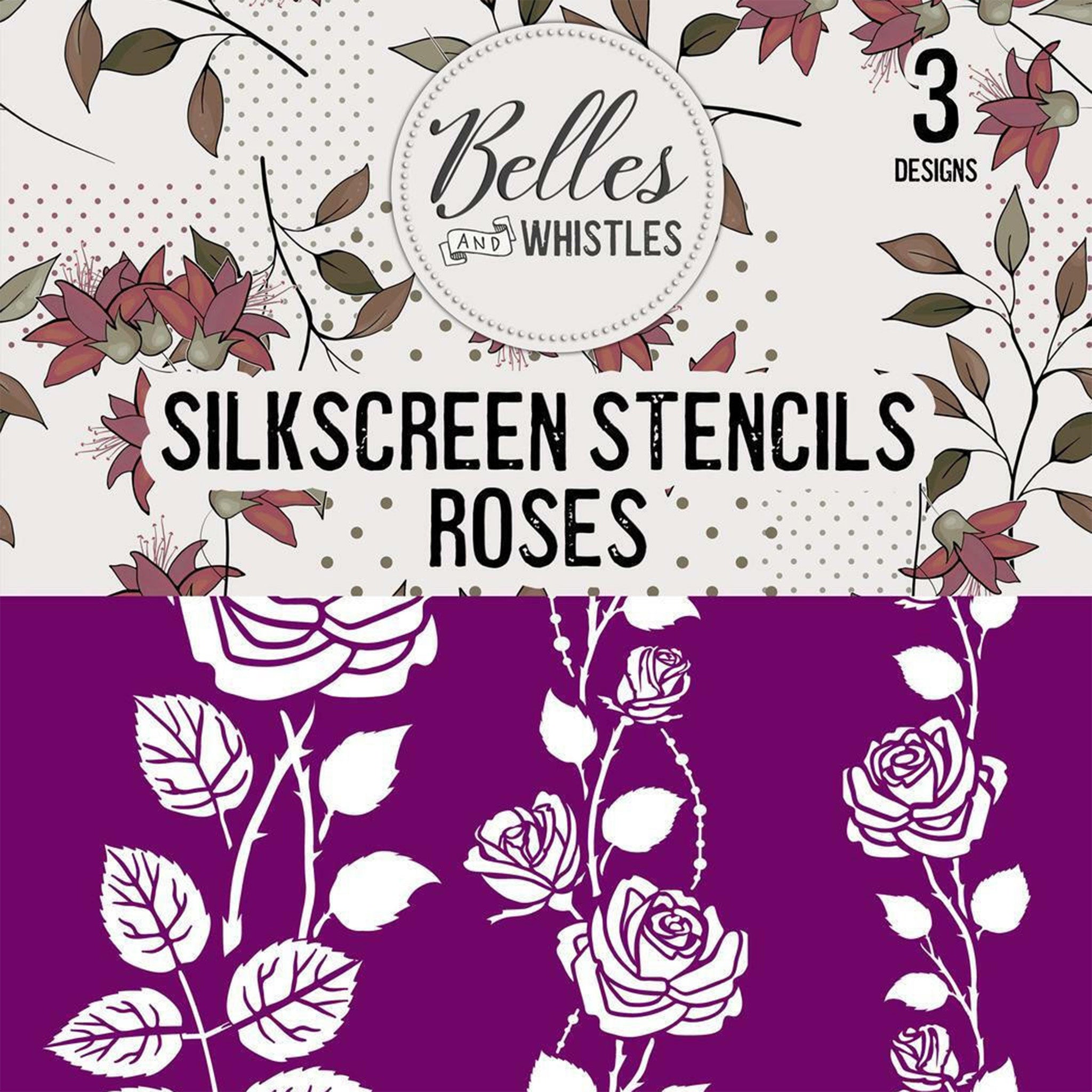 Roses Silkscreen Stencils