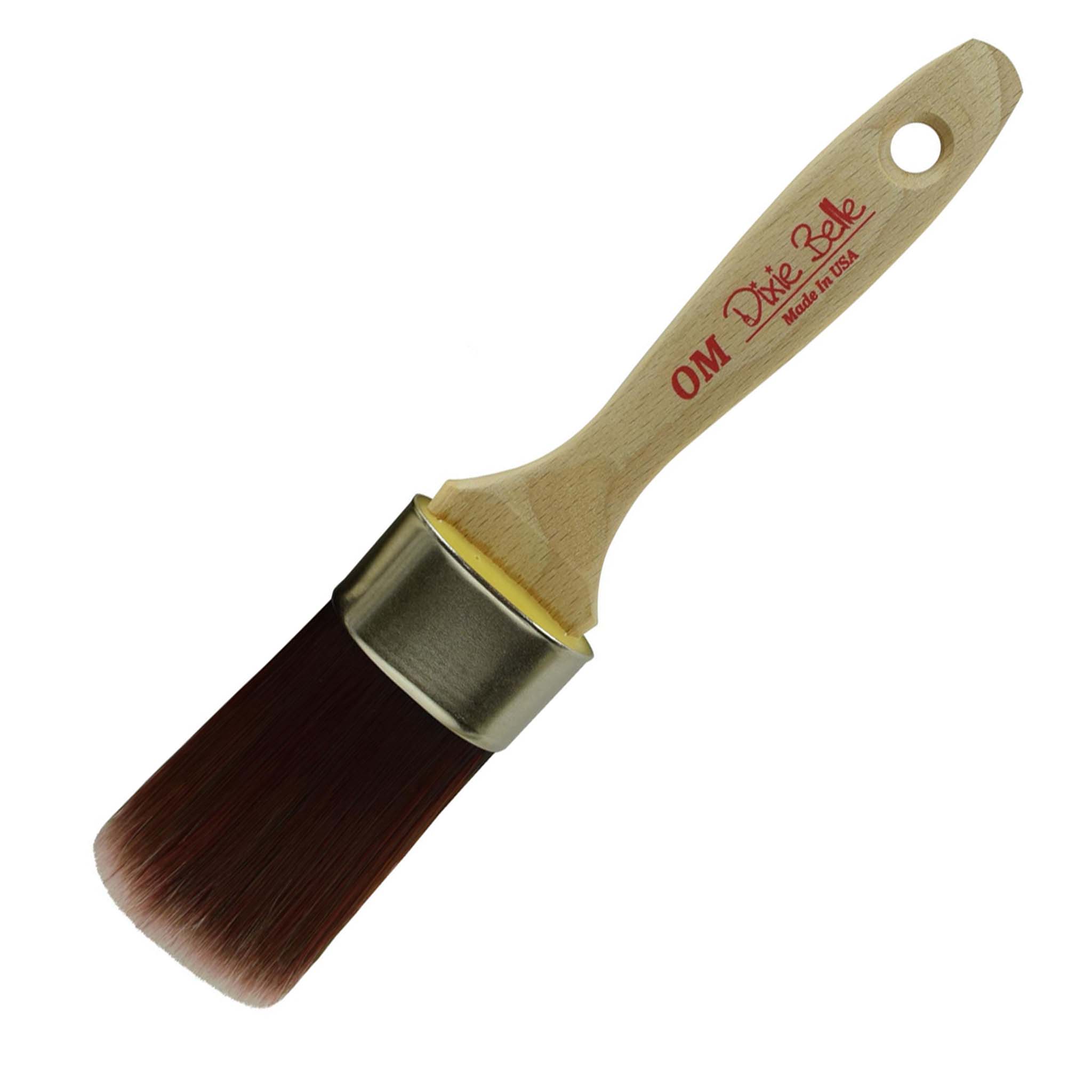 Dixie Belle Paint Company's Synthetic Oval Medium Paint Brush is against a white background.