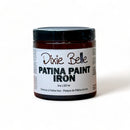 An 8oz container of Dixie Belle Paint's Patina Paint Iron is against a white background.