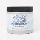 Jar of Silk All-in-One Mineral Paint in Oxford Fog on a white background