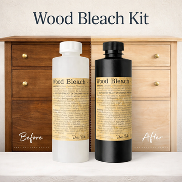 Dixie Belle Wood Bleach Kit | 2-Part System to Lighten & Prep Raw Wood (8 oz Bottles)