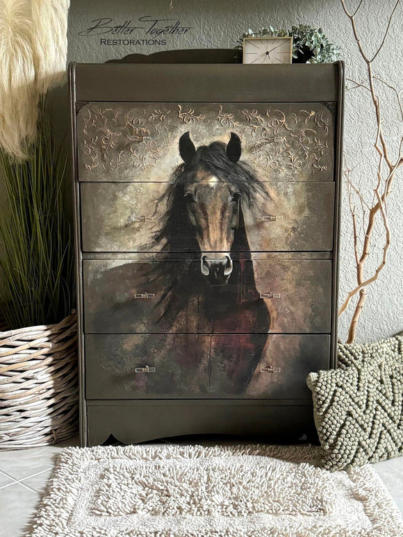 Whimsykel - Heart Horse Decoupage Paper (21x29, 14x20)
