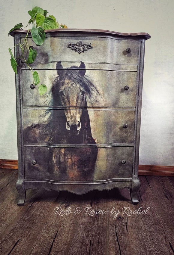 Whimsykel - Heart Horse Decoupage Paper (21x29, 14x20)