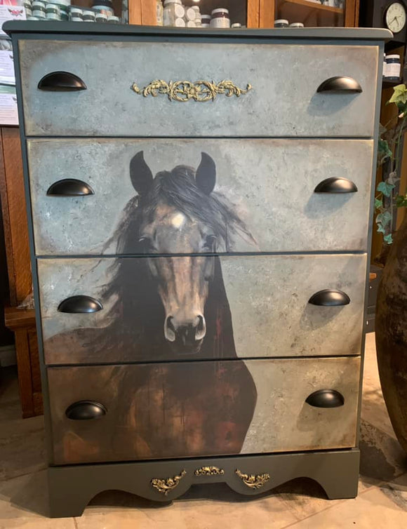 Whimsykel - Heart Horse Decoupage Paper (21x29, 14x20)