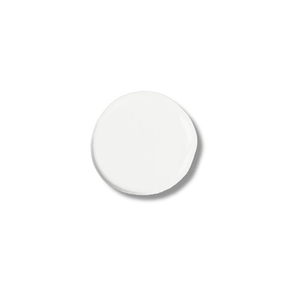 A color sample of Kacha Furniture Paint in the color Azucar (white) is against a white background.