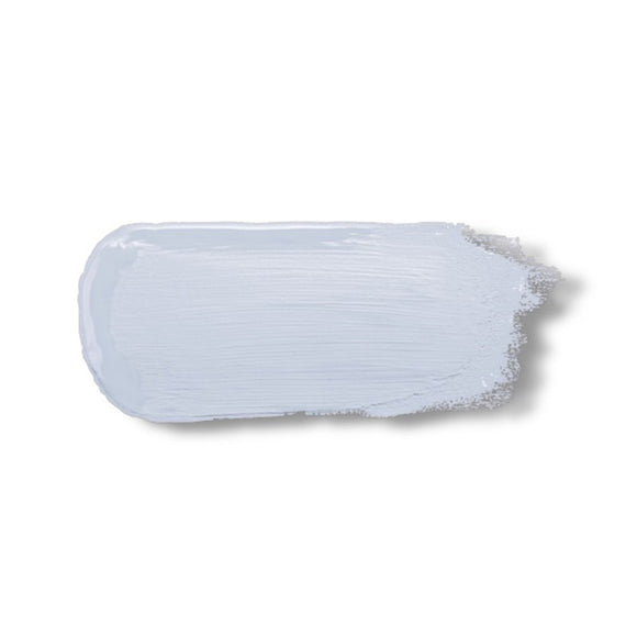 A color sample of Kacha Furniture Paint in the color Colorado Sky (soft pale blue) is against a white background.