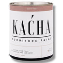 A 32 oz can of Kacha Furniture Paint in the color Dusty Pink is against a white background.