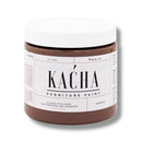 A 16 oz container of Kacha Furniture Paint in the color Espresso (brown) is against a white background.