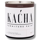 A 32 oz can of Kacha Furniture Paint in the color Espresso (brown) is against a white background.
