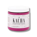 A 16 oz container of Kacha Furniture Paint in the color Kacha Pink is against a white background.