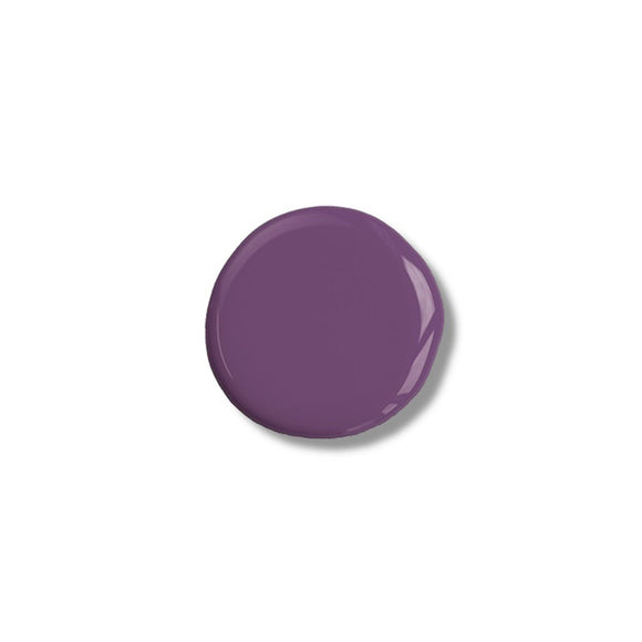 A color sample of Kacha Furniture Paint in the color Purple Emperor is against a white background.