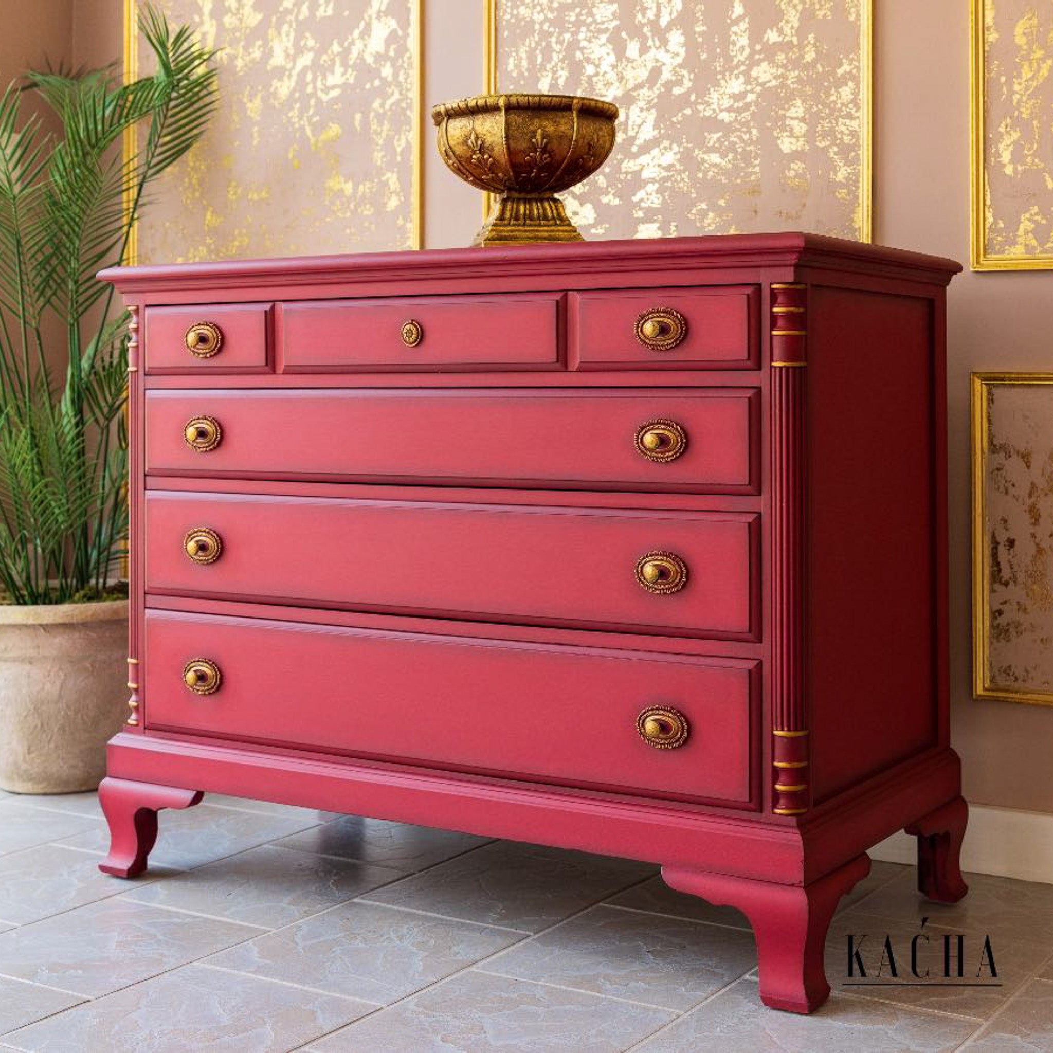 KACHA Furniture Paint - Rouge Red - Matte Finish - 3 Sizes | Maika Daughters KACHA Furniture Paint - Rouge Red - Matte Finish - 3 Sizes | Maika Daughters