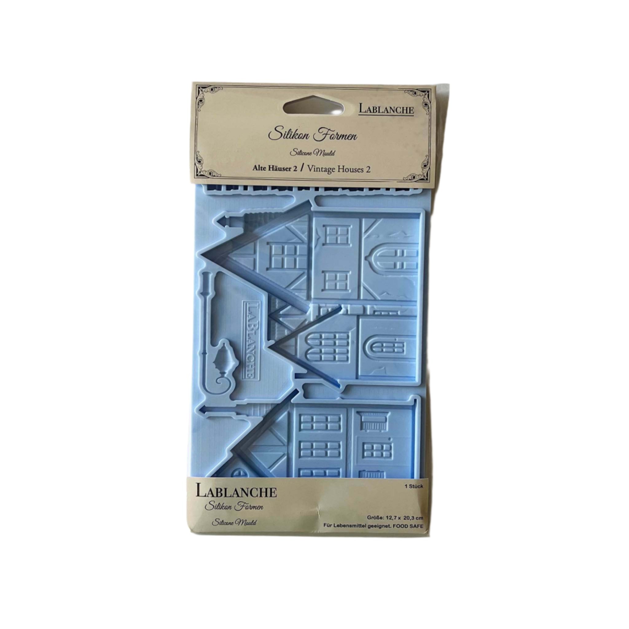 A package of LaBlanche's Houses 2 silicone mold is against a white background.