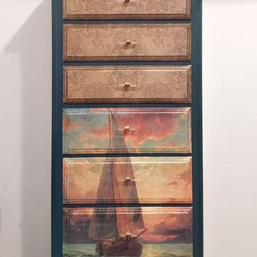 Whimsykel - Nautical Serenity Decoupage Paper (21x29 Size) - 0