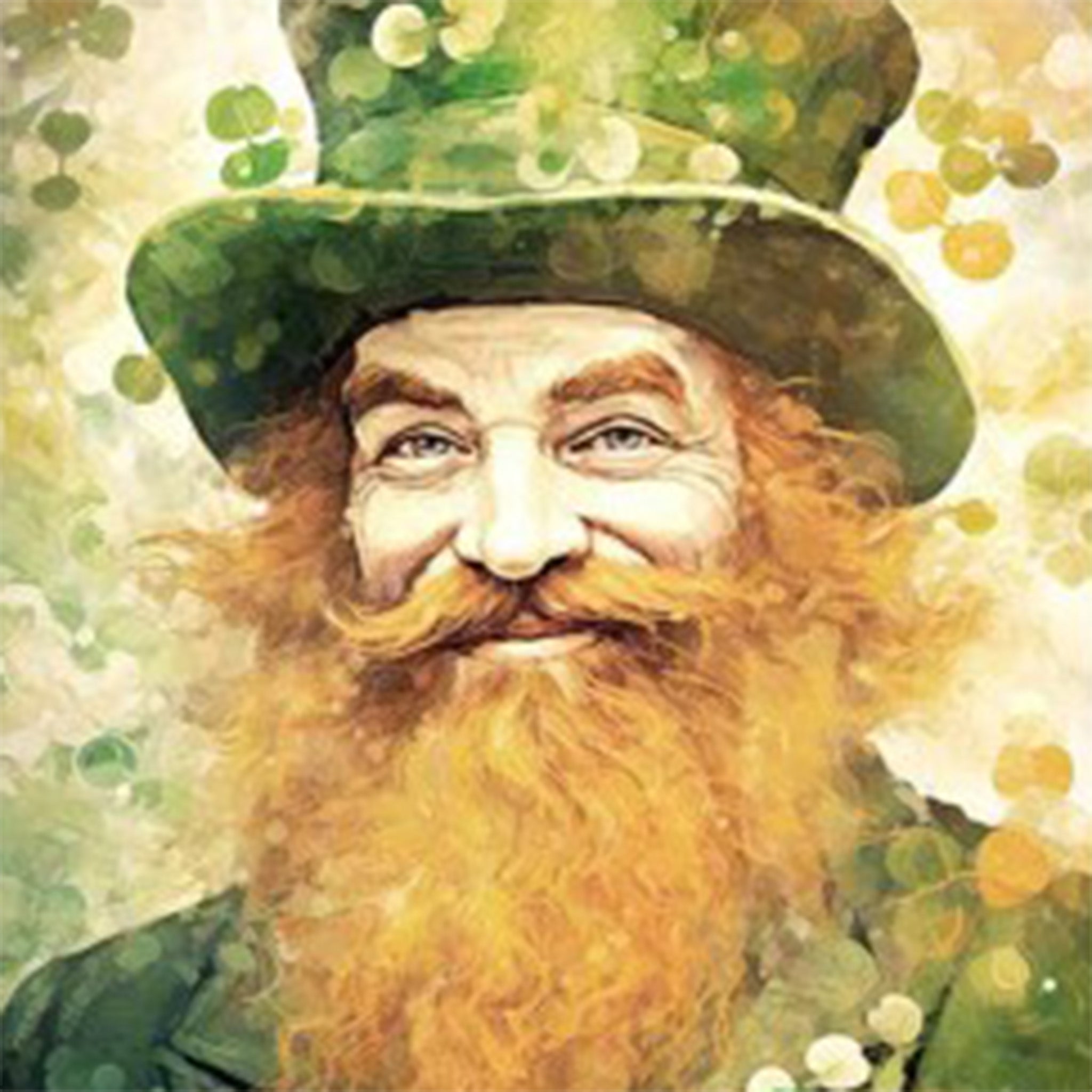 Cheerful Leprechaun A2 Rice Decoupage Paper