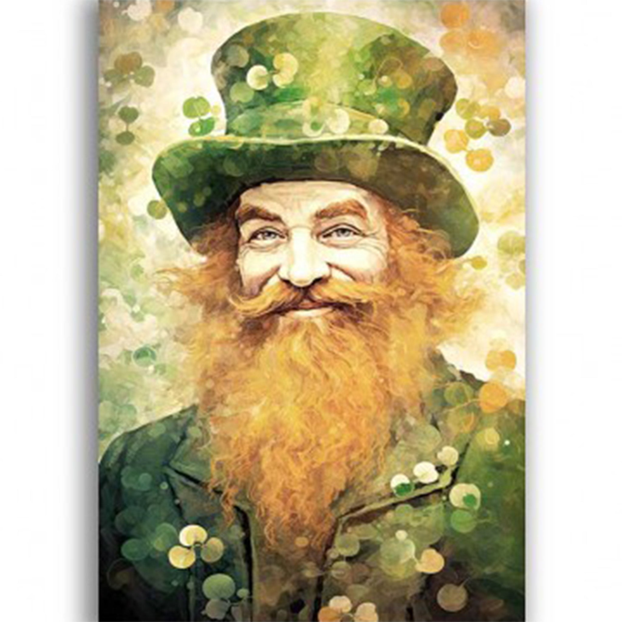 Cheerful Leprechaun A2 Rice Decoupage Paper - 0