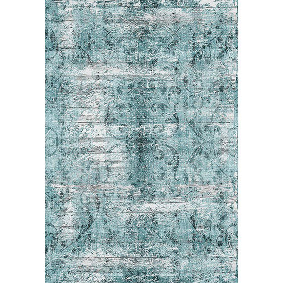 Rice paper featuring a gorgeous teal blue weathered wood pattern.