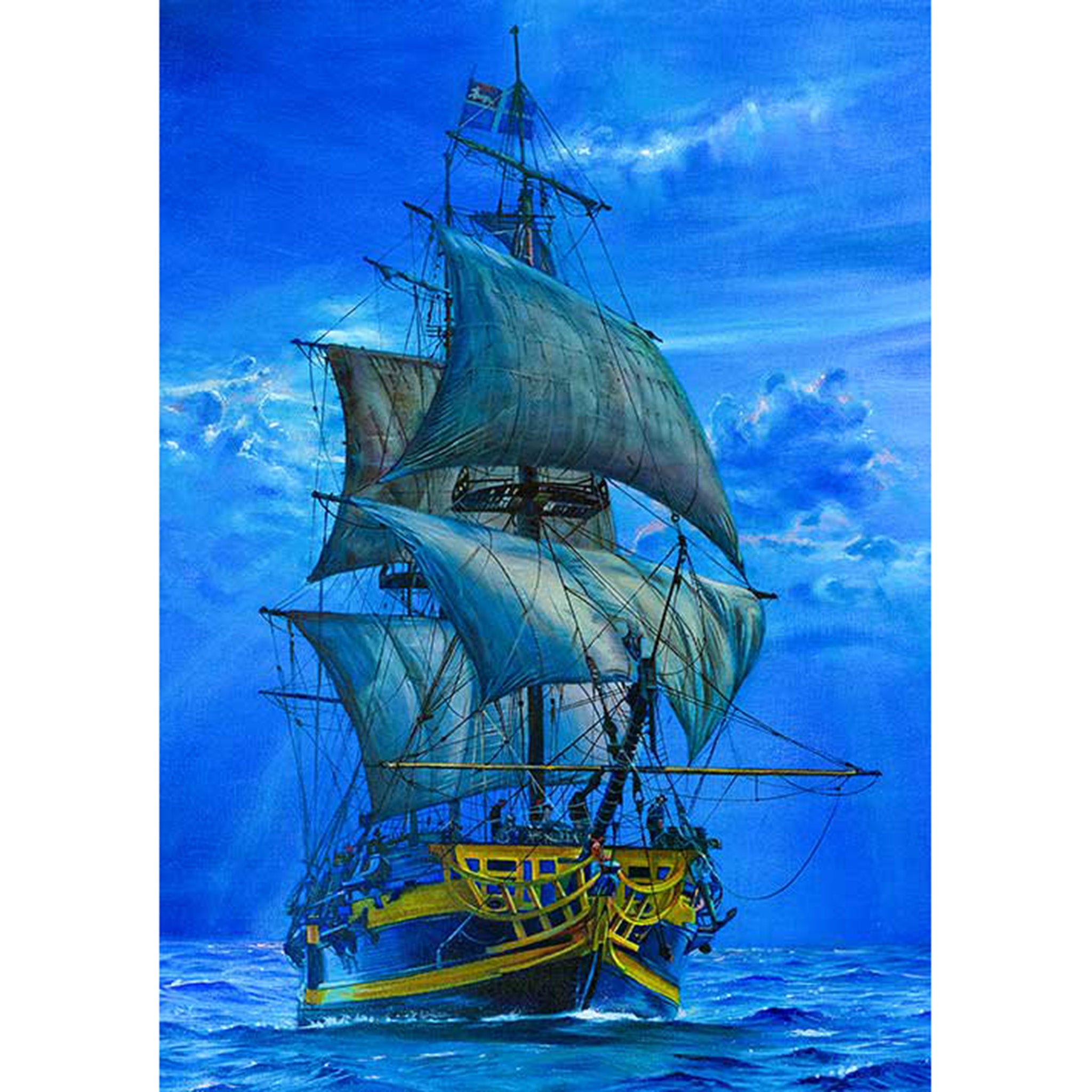 Majestic Sailing Ship A2 Rice Decoupage Paper - 0