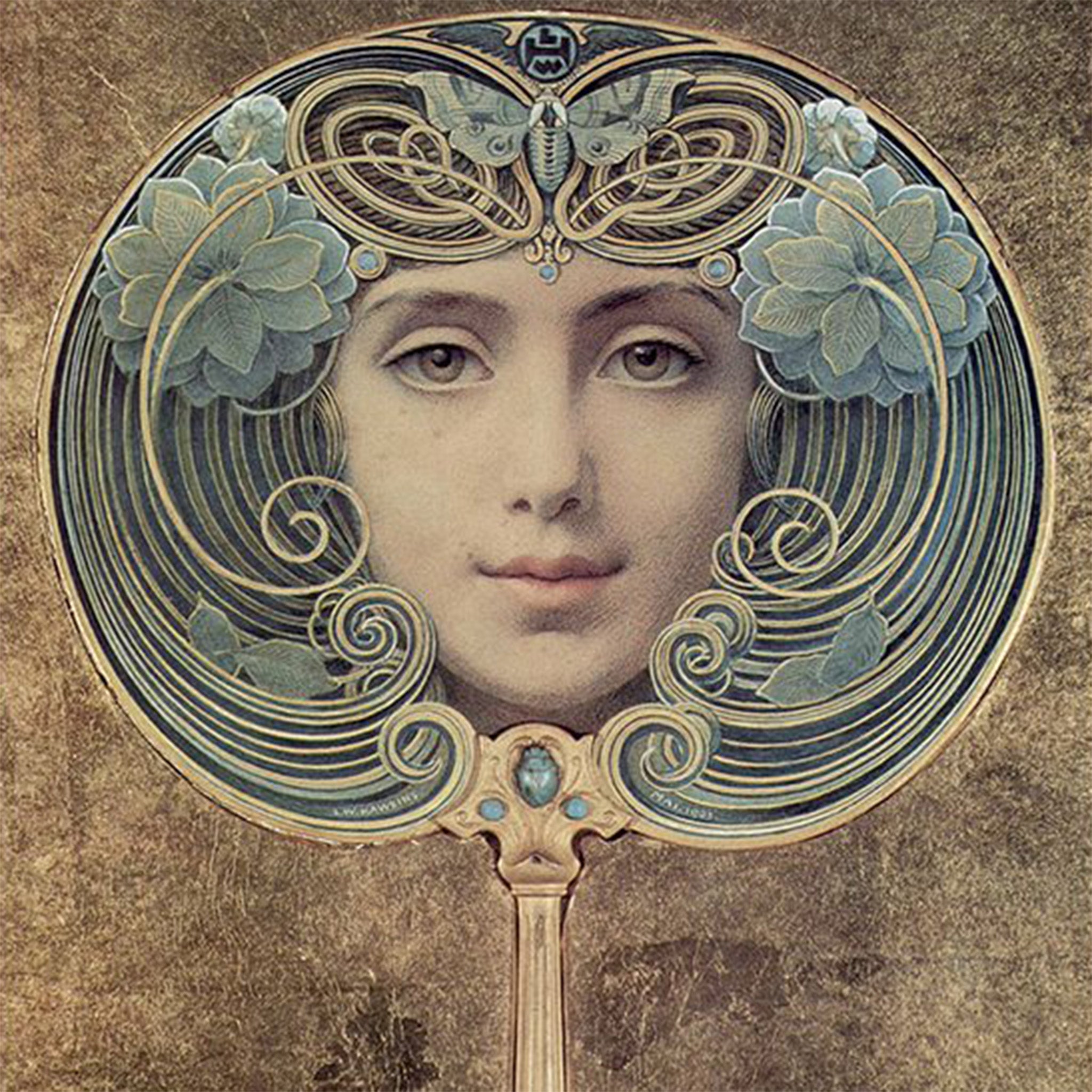 Mirror muse a4 rice decoupage paper paper designs italy maika
