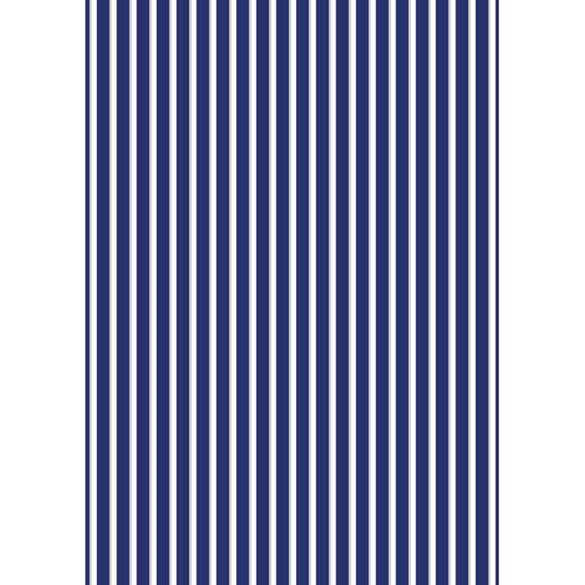 Navy and White Stripes A2 Rice Decoupage Paper - 0