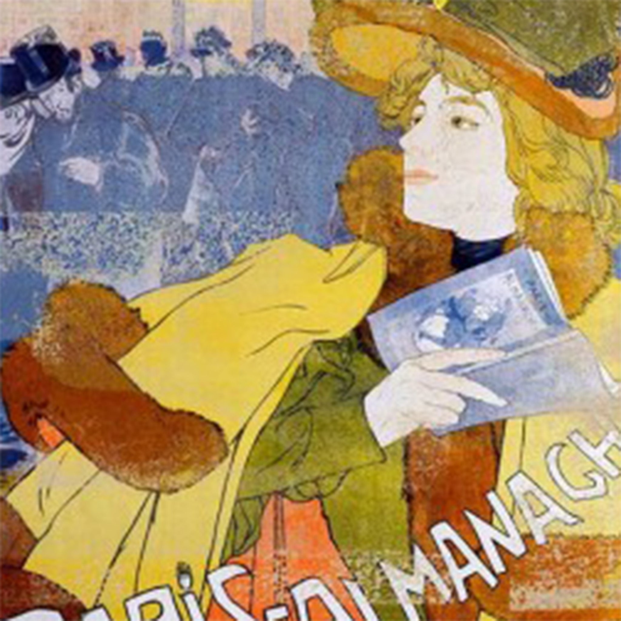 Paris Almanach A2 Rice Decoupage Paper