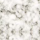 Close-up of a rice paper featuring  a chic white marble design with subtle gray veins.