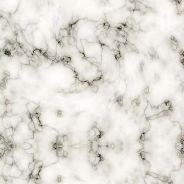 Close-up of a rice paper featuring  a chic white marble design with subtle gray veins.