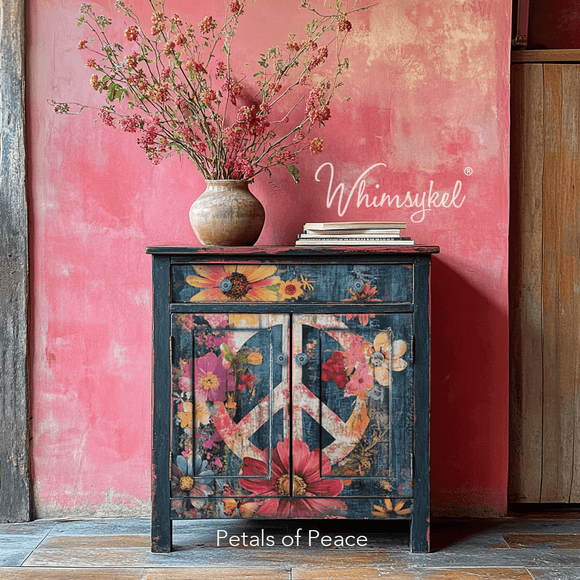 Whimsykel - Petals of Peace Decoupage Paper (21x29 Size)