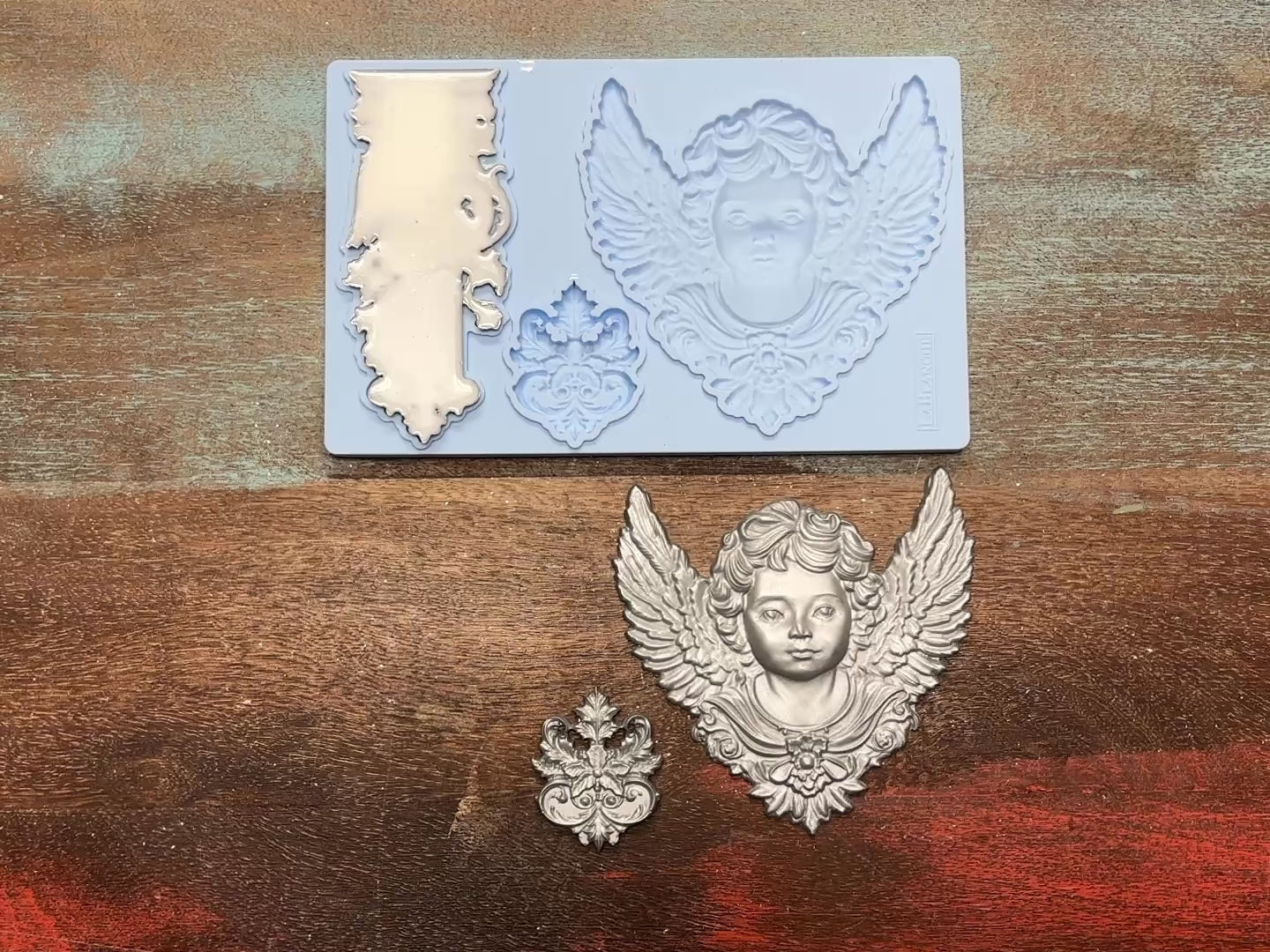 LaBlanche - Angel and Owl Silicone Mold (5x8")-3