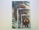 Paper Designs Italy - Holiday Cardinal Wreath Decoupage Paper (A5, A4, A3 Sizes)-3