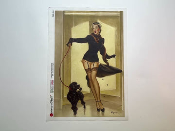 A 14 second video shows a close-up and backside of Paper Designs Italy's Windy Dog Walking A4 rice paper against a white background.