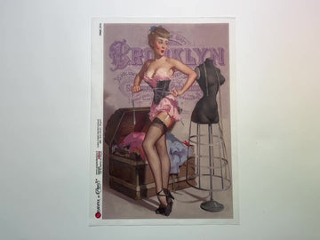 A 14 second video shows a close-up and backside of Paper Designs Italy's Corset Fitting Design A4 rice paper against a white background.