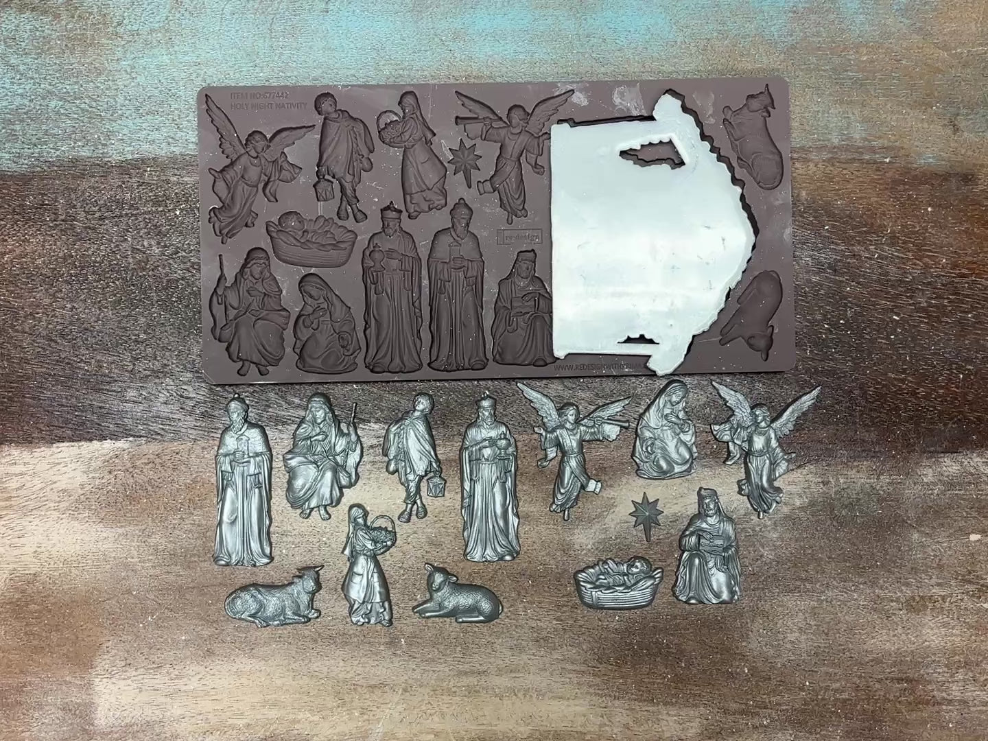 ReDesign with Prima - Holy Night Nativity Silicone Mold (5x10 Size)-4