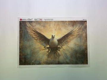 Paper Designs Italy - Wings of Peace Decoupage Paper (A4 Size) - 0