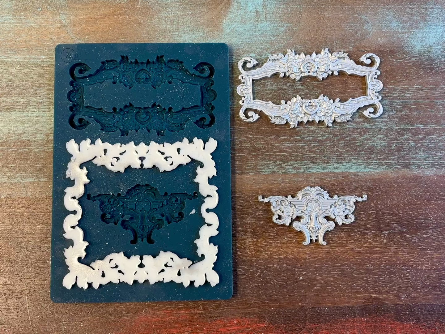 Baroque Frames Set 2 Silicone Mold-4