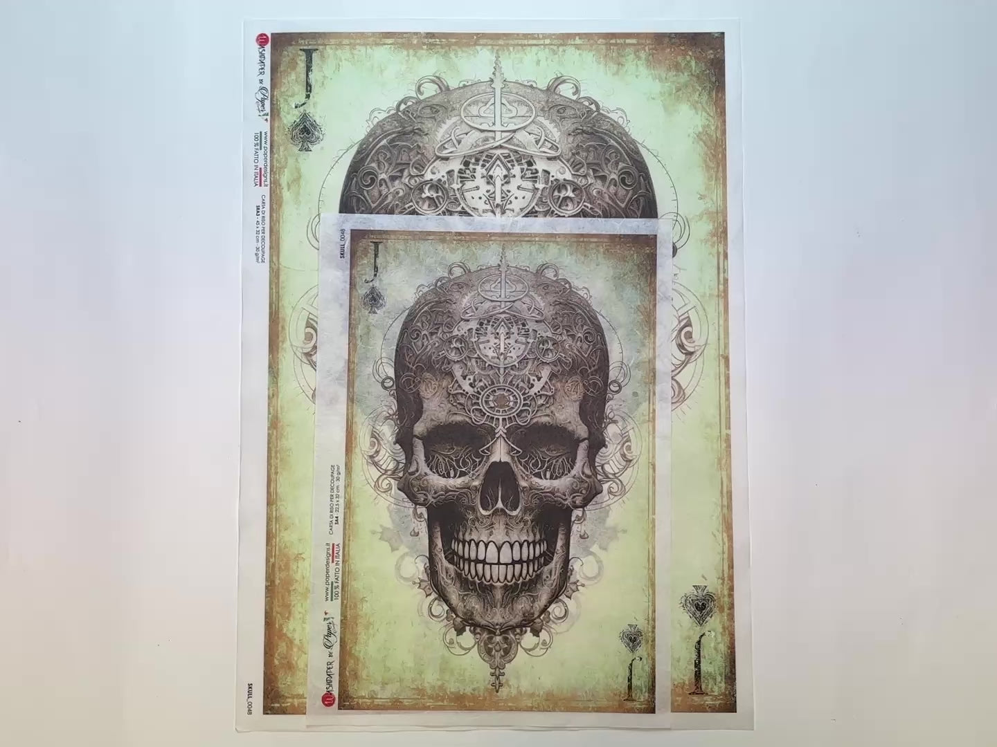 Paper Designs Italy - Jack of Gears Decoupage Paper (A4, A3 Sizes)-3