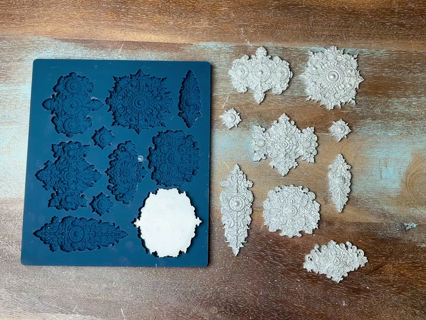 Baroque Accents Set 1 - Silicone Mold - Zuri Designs | Maika